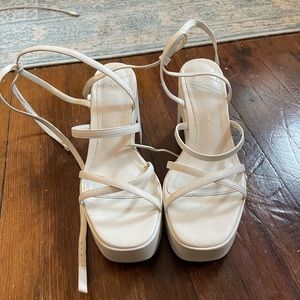 Lace up Platform Sandals Zara 8